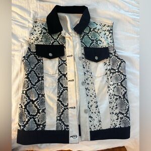 Sandro Snake print vest